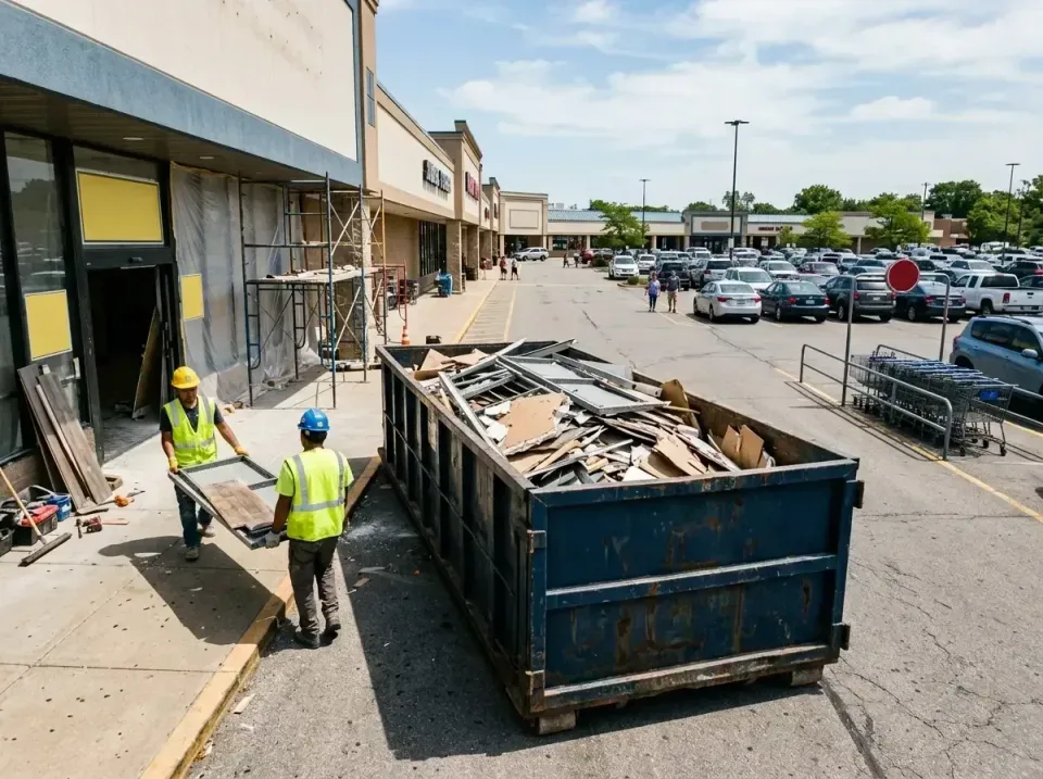 retail-store-renovation-debris-003 — frequently asked questions, Roll-off Dumpster Rentals in Cameron Park, TX